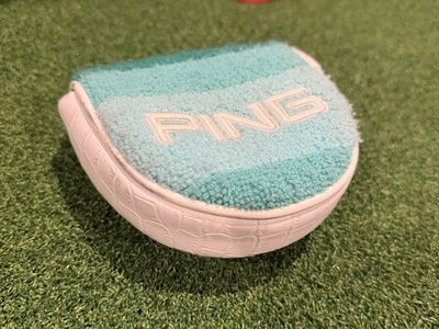 PING Coastal Susnset Mallet Putter Headcover Chenille/Alligator