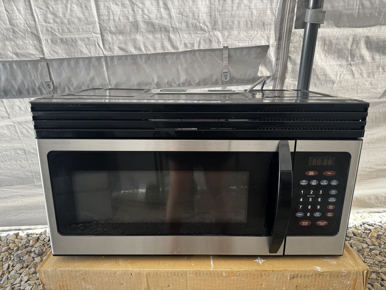 Microwave Amana over the range stainless steel