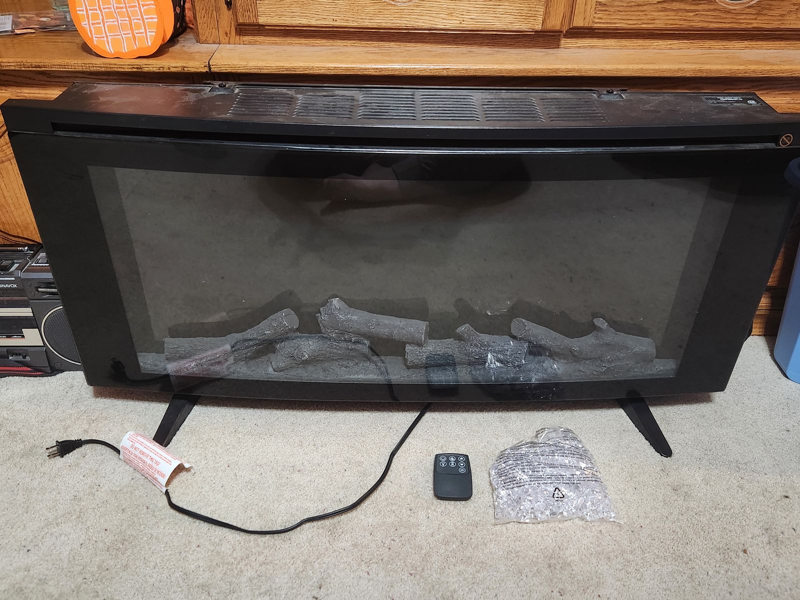 Electric Fireplace with Remote