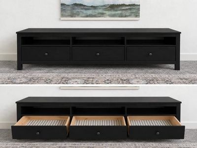Beautiful TV Stand in Black Brown