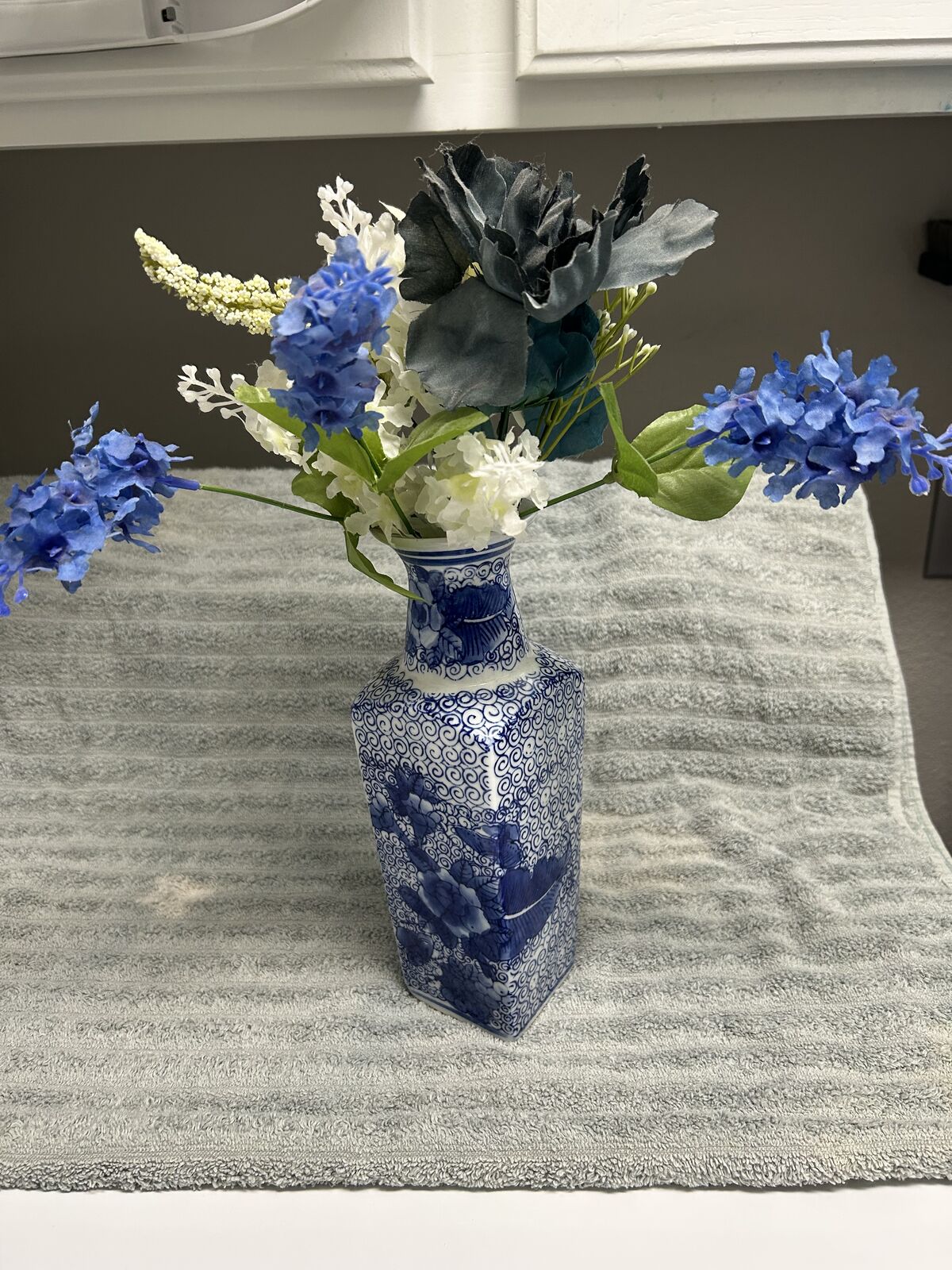 Blue and white beautiful vase