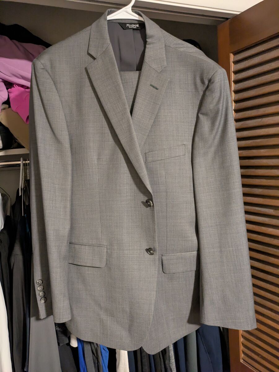 Men's gray suit