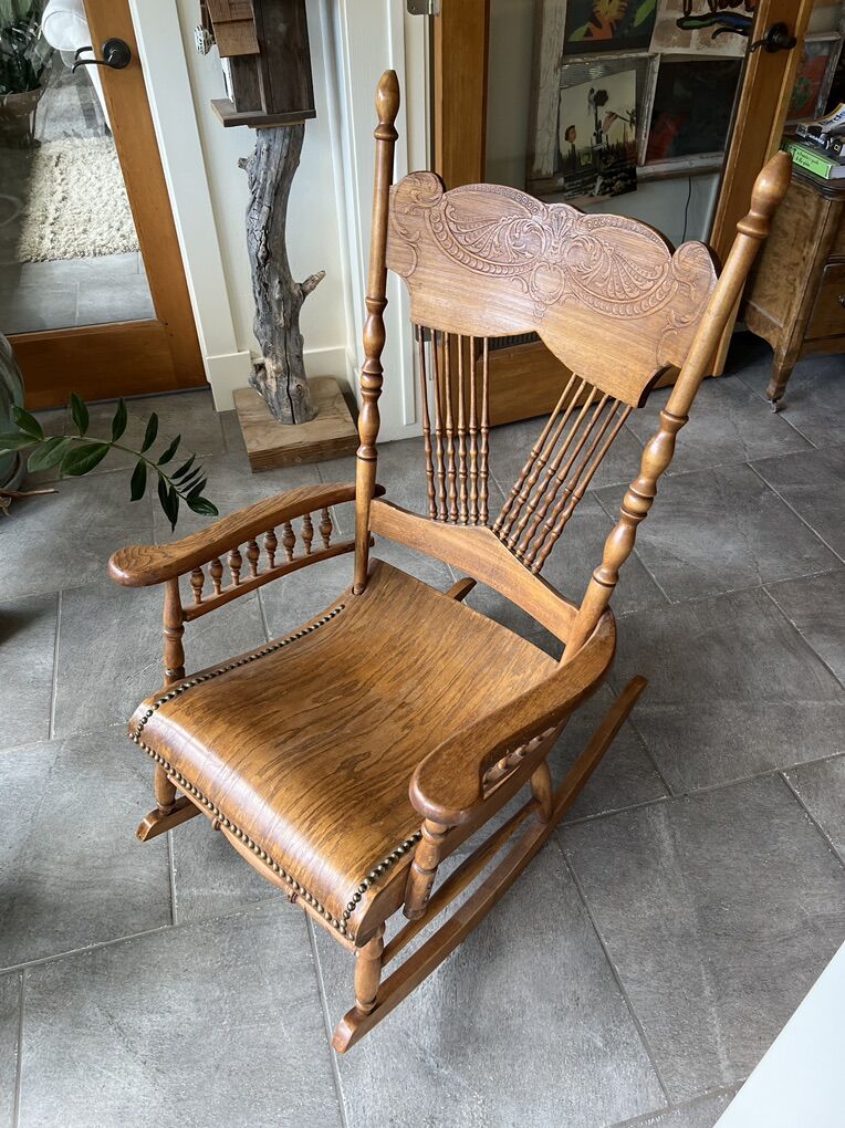 Vintage Wooden Rocking Chair
