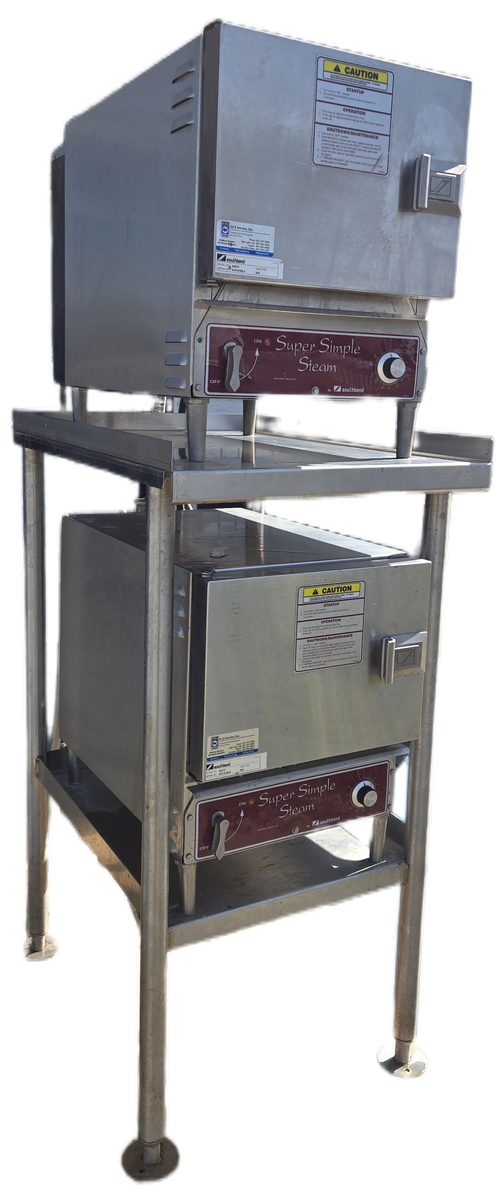 Dual SEZ/3 Southbend Super Simple Steamers on rack