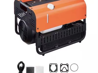 VEVOR PCP Air Compressor, 4,500PSI/30Mpa Diving Scuba Tank, Double Cylinder Auto-Stop,Gas Power, Water and Fan Cooling System