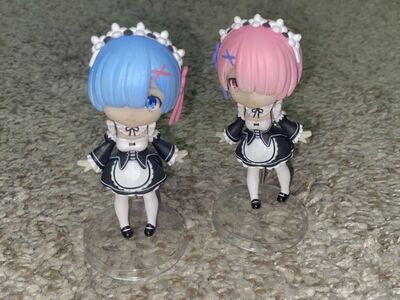 Re:Zero Figurines (Rem & Ram)