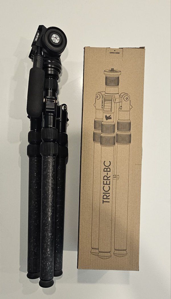 TRICER-BC Carbon Fiber Tripod with Tricer BP Ball Head