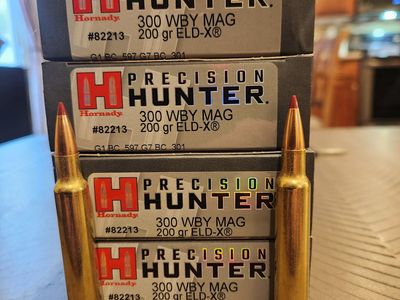 Hornady Precision Hunter 300 Wby Mag 200 gr ELD-X Rifle Ammunition