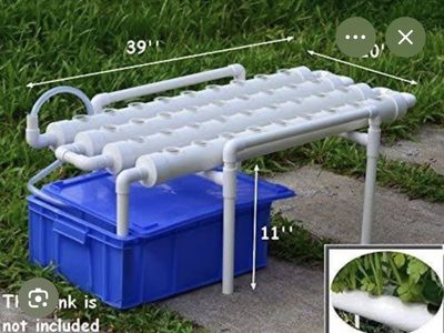 DIY PVC Hydroponic System for Soil-Free Plant Growth - similar to these in the photos