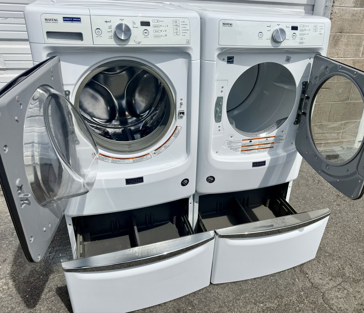 Maytag Electric Set On Pedestals,free Delivery