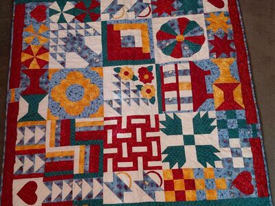 New Handmade Patchwork Quilt 54"x54"