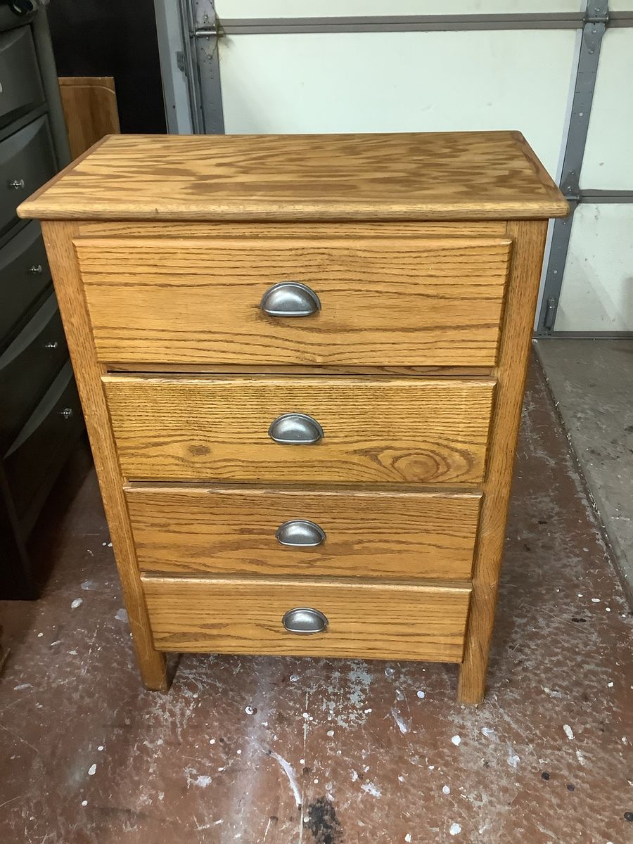 All Wood 4 Drawer Dresser