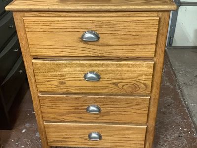 All Wood 4 Drawer Dresser