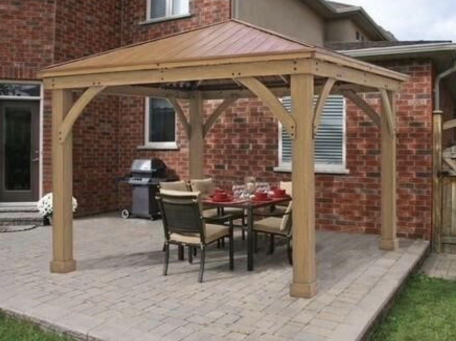 New Yardistry Meridian 12x12' Cedar Patio Gazebo