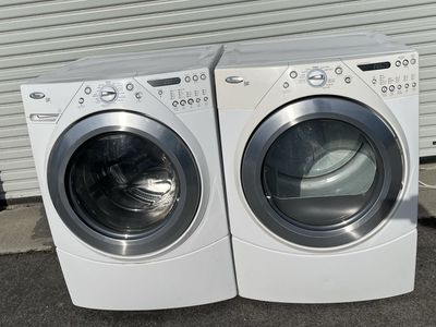 Stackable Whirlpool Duet Gas Set With Wrinkle Control And Steam Features-Free Local Delivery.