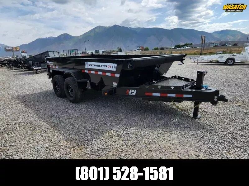 PJ Trailers 7x14 83" Telescopic (DT1) Dump Trailer