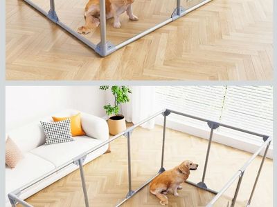 NEW 10 Panel Acrylic Dog Playpen with Door