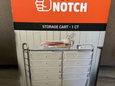 Storage Cart, 12 Drawer, Top Notch