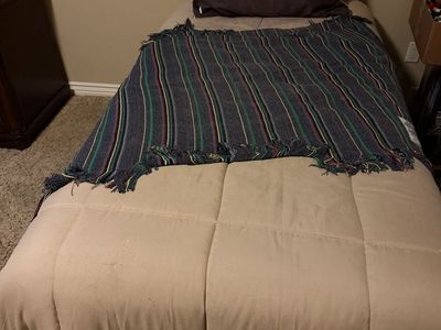Twin Bed with Frame, Box Spring, and Mattress - Lightly Used