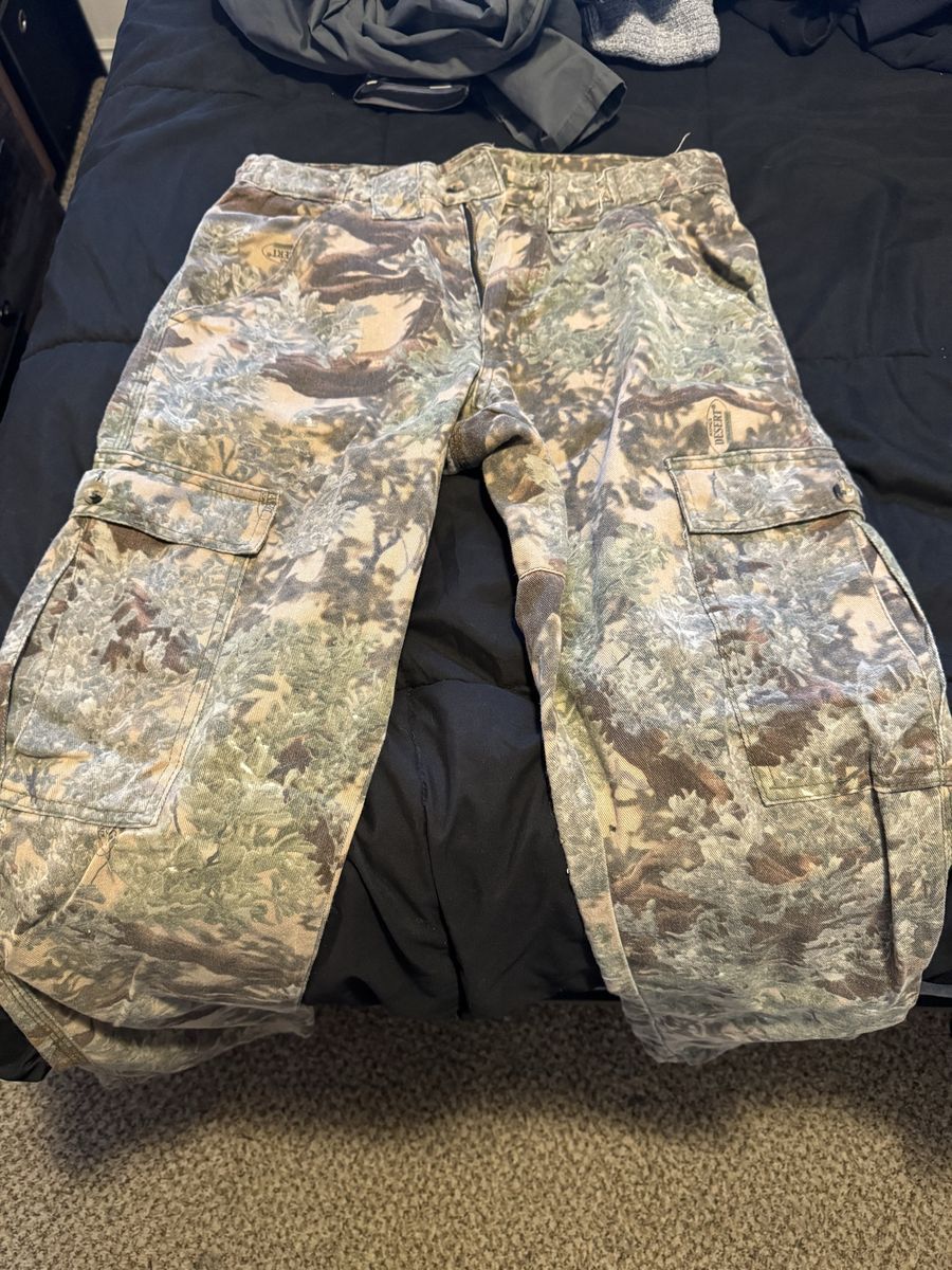 Camo Hunting Apparel Bundle - Kings Pants and Coat, Mossy Oak Shirt, Sportsman Hoodie, Cabelas Hat