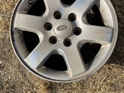 OEM Ford 17 Inch 6-Lug Aluminum Wheel Rim Part 7L14-1A167-AD. 4 matching rims