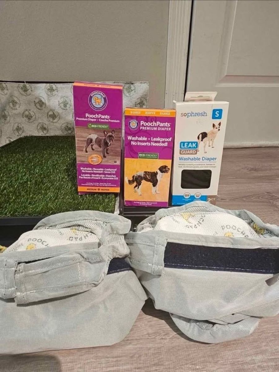 Assorted Washable Dog Diapers - PoochPad PoochPants & So Phresh Lot to