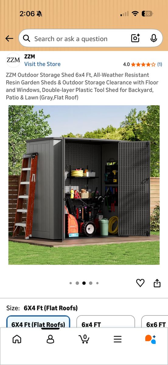 Outdoor Garden Shed (New in Box)