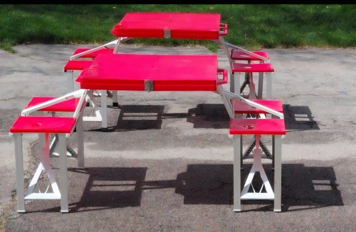 Portable Folding Picnic Camping Tables with Seats