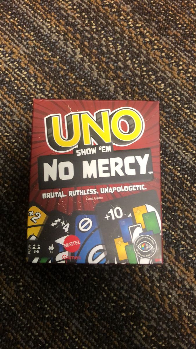 UNO Show 'Em No Mercy Card Game by Mattel - Brutal, Ruthless, Unapologetic Fun for 2-6 Players
