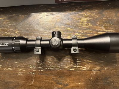 Konus Pro 3-10x44 Illuminated Reticle - NEW- w/Rings