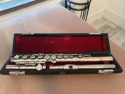 Pearl PF-150 Flute with Two Cases - Missing one pad, suitable for beginner to college level