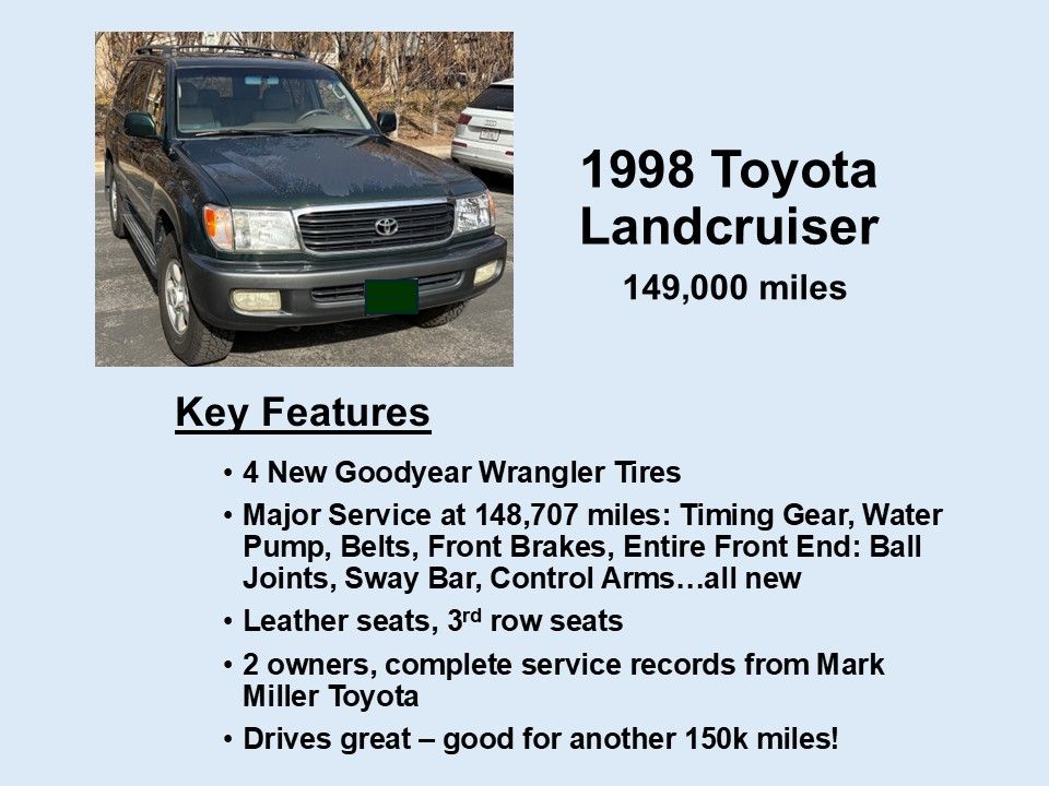1998 Toyota Land Cruiser Base