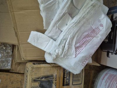 About 5000 Thank you t-shirt plastic bags shipping 1/6 barrel