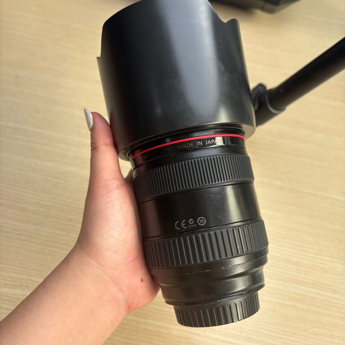 Canon R8, adapter , ef 24-70mm 2.8 