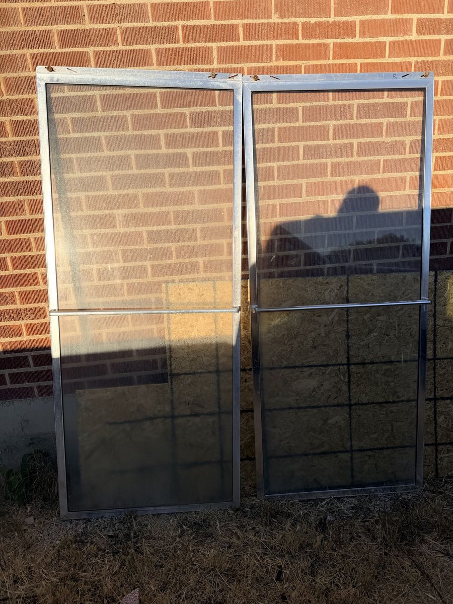 2 shower glass doors. FREE