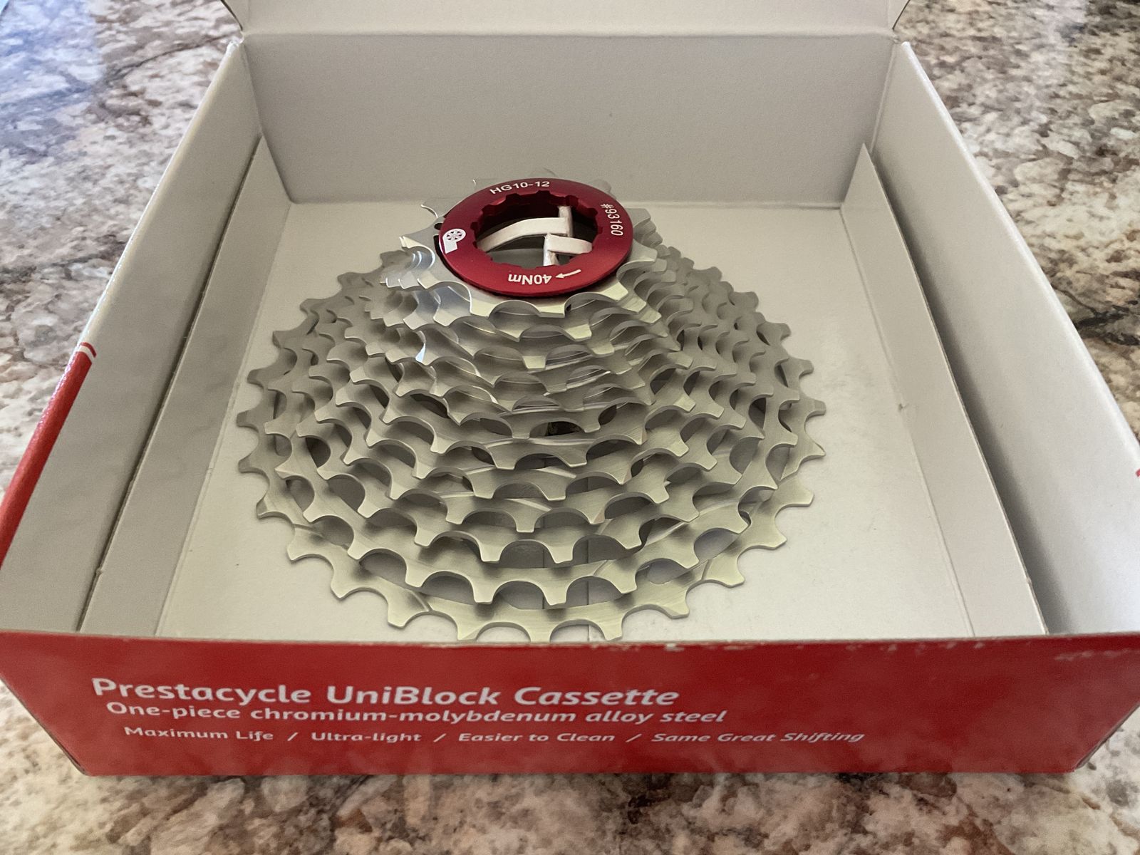 Prestacycle UniBlock Pro 12 Speed Cassette 11-30T HG10/11/12 Freehub - Ultra-light Chromoly Steel