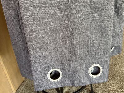 Dark Gray Grommet Curtains - Room Darkening Window Panels 52x84