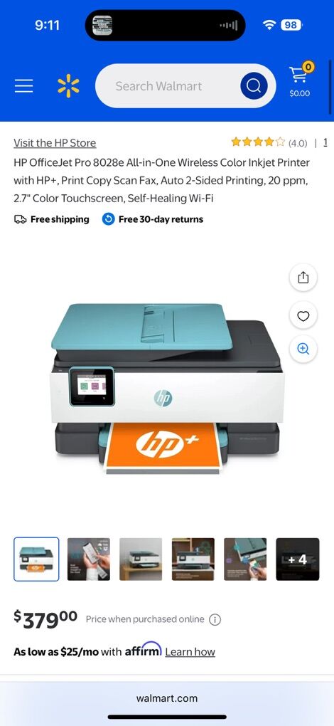 HP OfficeJet Pro Printer/Scan/Fax 8028e