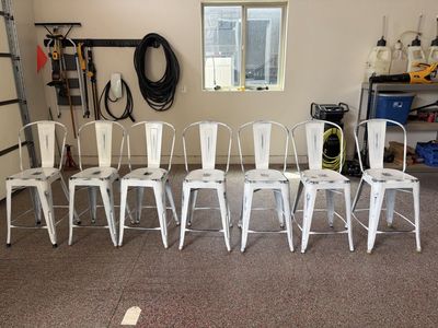 Metal bar stools