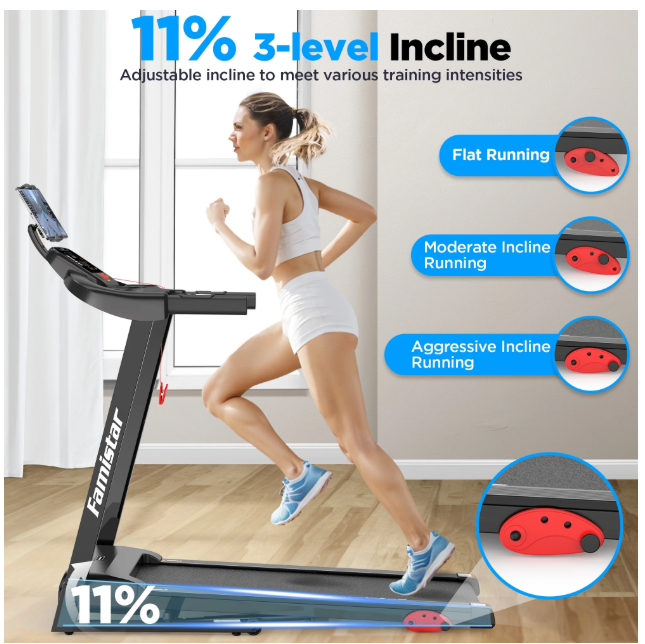 Famistar T70 Treadmill - with incline/bluetooth/etc. NEW IN BOX