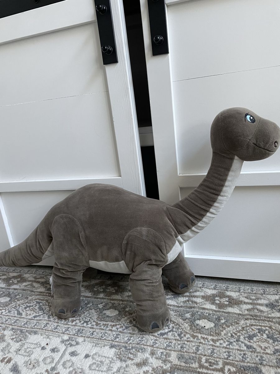 Ikea Jattelik Brachiosaurus Dinosaur 22 Inch Gray