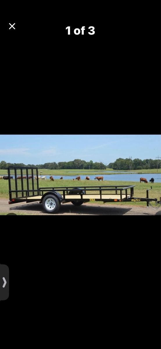 6 1/2 x 14 Big Tex Utility trailer