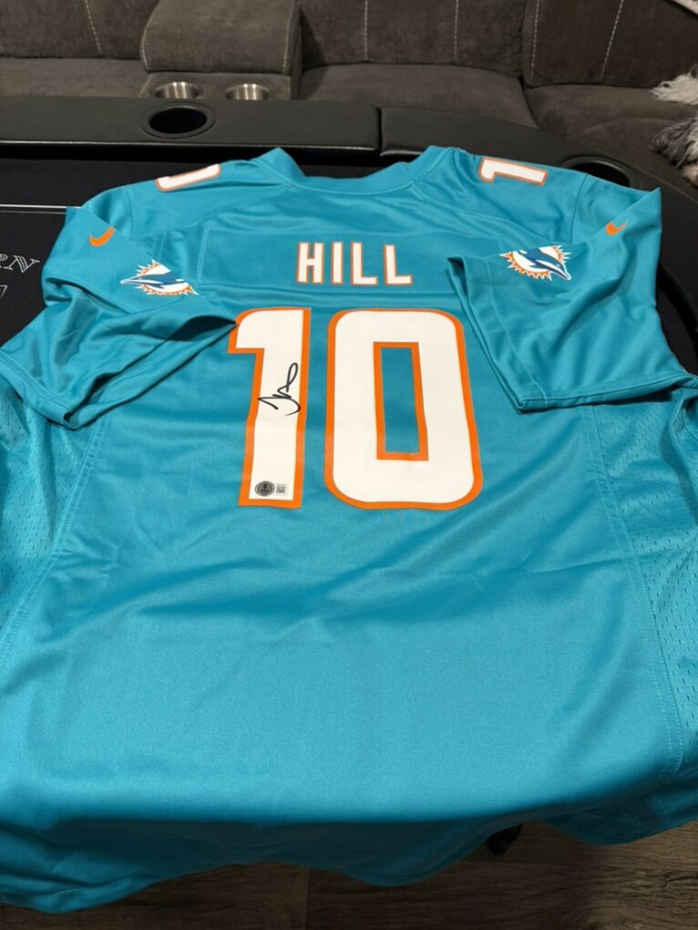 New Signed Dolphins Tyreek Hill Jersey