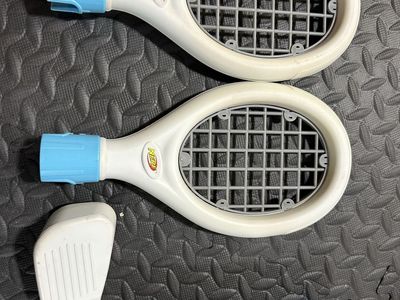 Nintendo Wii Nerf 2 tennis racks 1 golf club