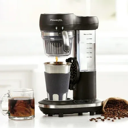 PowerXL Grind & Go Plus Coffee Maker, 16-oz