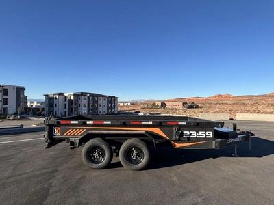 2026 RawMaxx 7x14 Orange-X Series Dump Trailer 14K