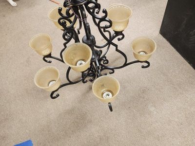 wrought iron chandelier