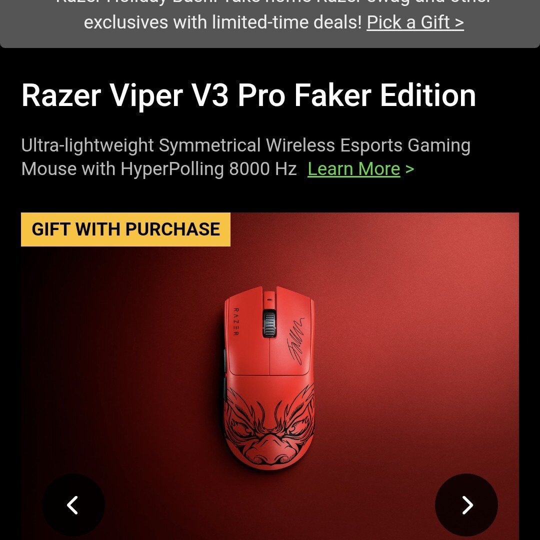 Raser gaming mouse Faker edition