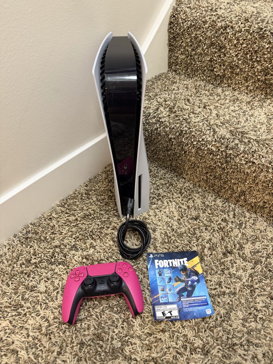 Sony PlayStation 5 PS5 Console Bundle with Pink Controller & Fortnite