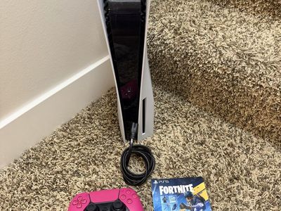 Sony PlayStation 5 PS5 Console Bundle with Pink Controller & Fortnite